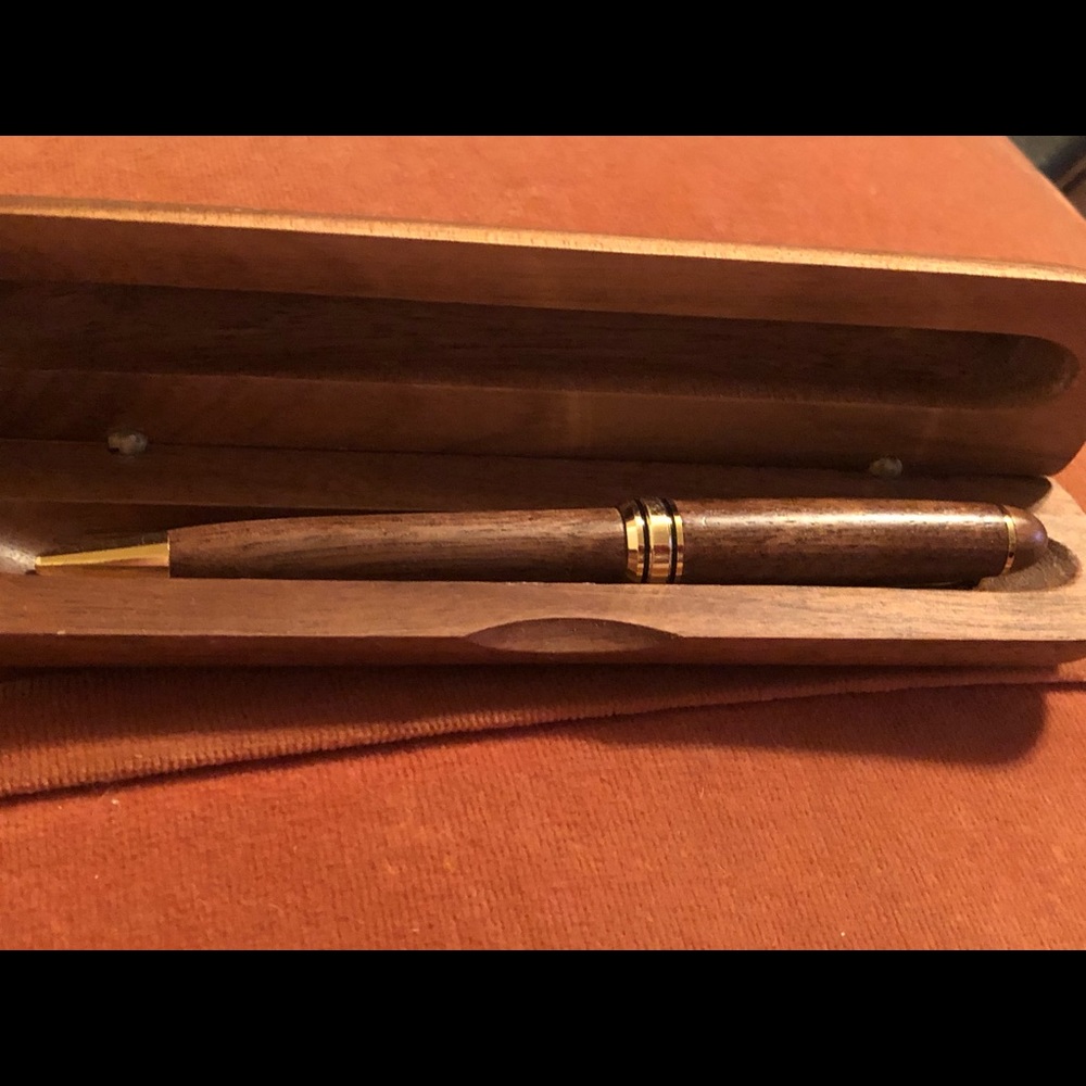 🖊 Wood Ballpoint Pen and Wood Case 5.5”